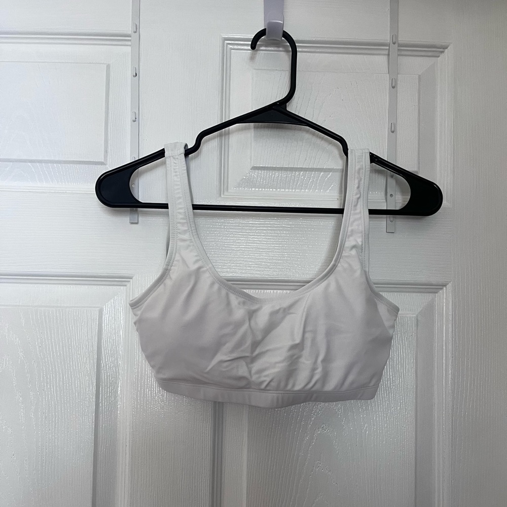 White Bikini Top (SM) - Shein.